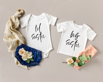 Sister Shirts, Big and Little Sister Shirt, Matching Sister Shirt, Shirt for Big Sister, Coming Home Outfit, Matching, Sister Gift