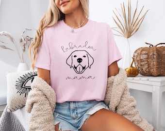 Labrador Retriever Mom Comfort Colors T-Shirt, Lab Mom Shirt, Lab Dad Tee, Labrador Retriever Gifts, Dog Tshirt, Gift for Lab Owner