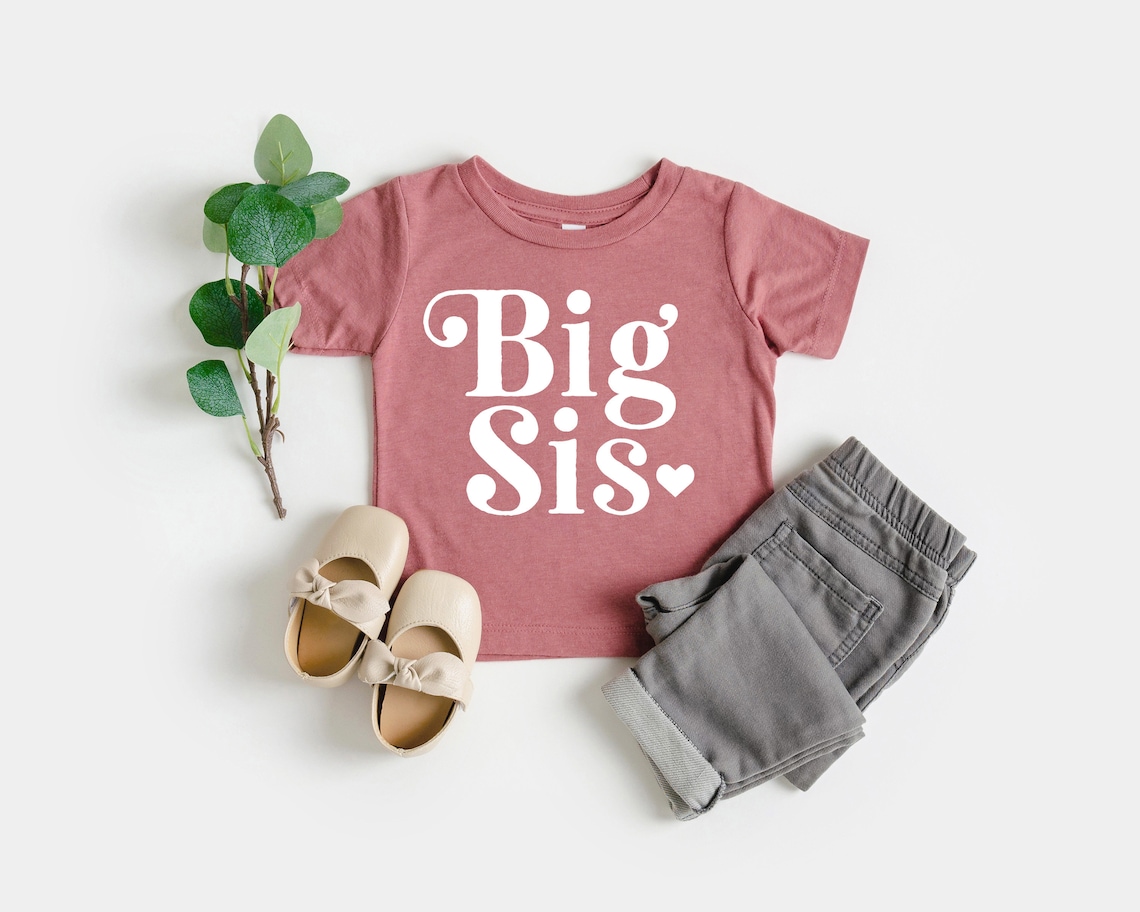 Big sister toddler shirt big sister baby shirt big sis shirt etsy