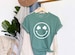 Comfort Colors Clover Shamrock Smile St. Patrick's Day Shirt, cute Lucky shirt, St Patricks Day Tee, St Patty's Day, luck Irish 