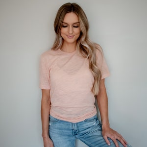 Women Blank Basic Short sleeve T-shirt, blank shirts, Bella Canvas 3001, 3001CVC