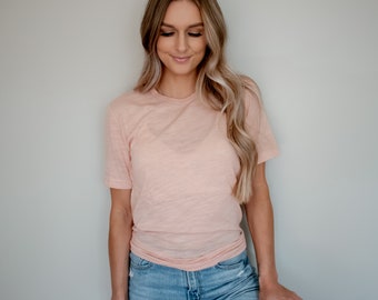 Women Blank Basic Short sleeve T-shirt, blank shirts, Bella Canvas 3001, 3001CVC