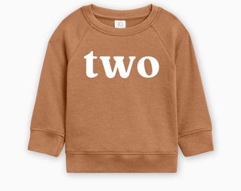Two Organic Cotton Pullover | 2nd Birthday Baby Two Birthday Pullover, Toddler Boy Space Pullover, baby boy Pullover, toddler girl birthday