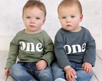 Organic Cotton First Birthday Toddler Pullover Shirt, 1st Birthday Shirt, One Birthday Shirt, One Toddler Shirt, First Birthday Party Shirt