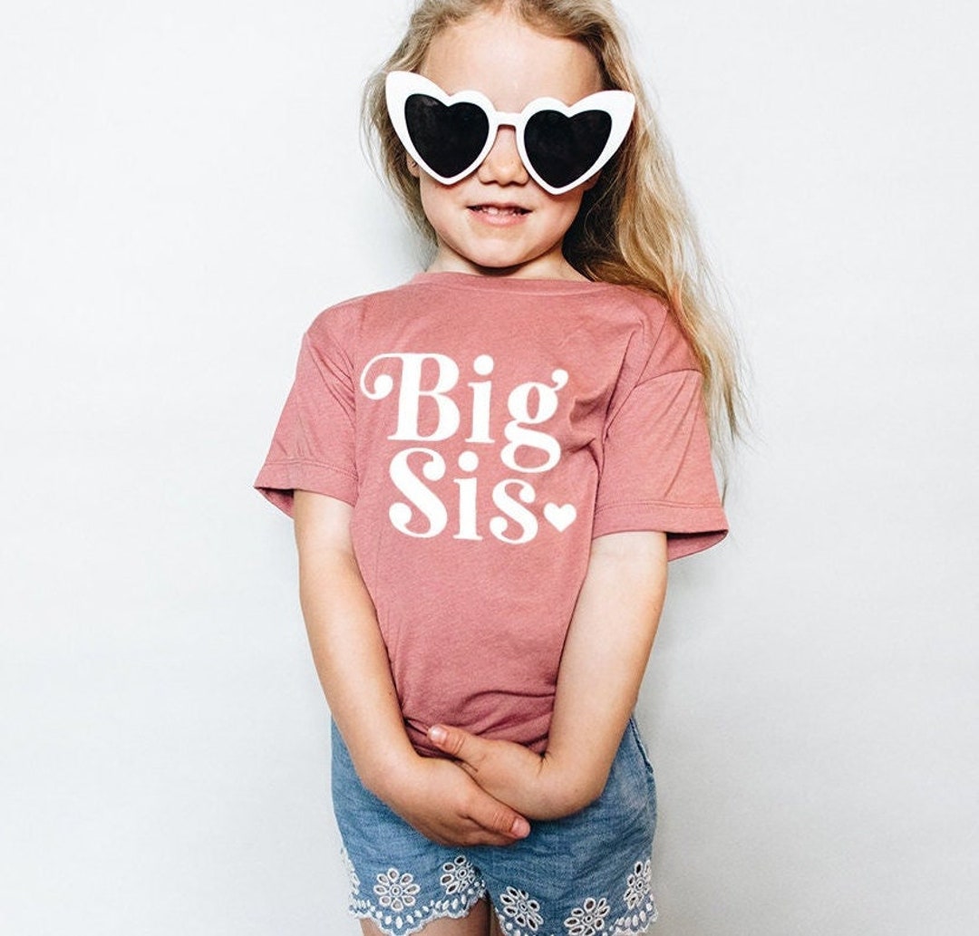 Big Sister Shirt Big Sister Tshirt, Big Sister Shirts, Baby Announcement, Big Sister Toddler