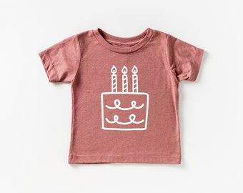 Three birthday cake tee | Three Birthday T-shirt, Three birthday Party Shirt, Third Birthday Tee, Birthday Party Shirt, Three Birthday Party