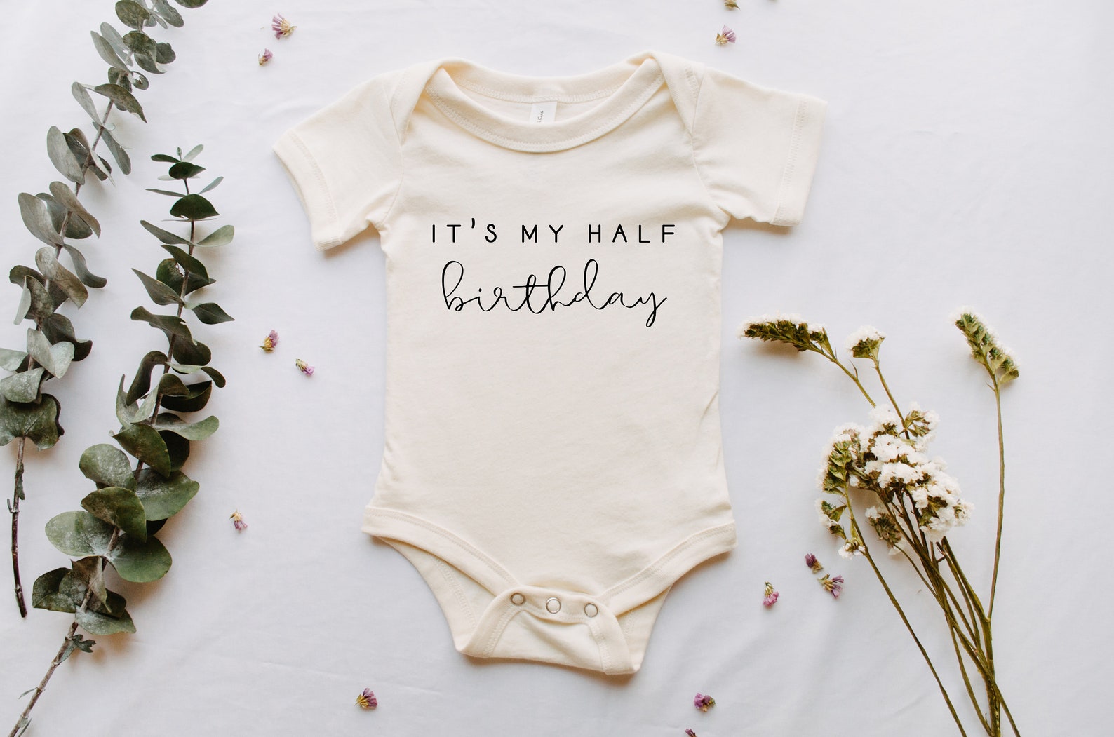 It's My Half Birthday Bodysuit Half Birthday Girl Etsy