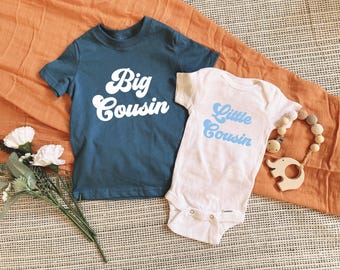 Big Cousin, Big sister, Big brother, Little cousin Shirt | Pregnancy Announcement, Baby announcement, Matching Sibling Shirts, gift
