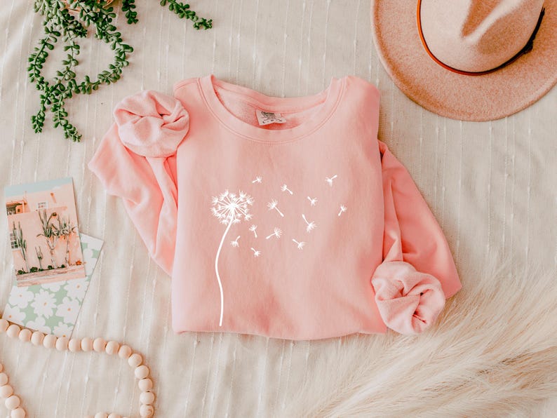 Comfort Color Dandelion Botanical Wildflowers Plant Nature Lover ...