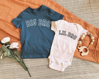 Big Brother, Big Sister, Sibling Gifts, Navy Blue or Mauve, Matching, New Sibling, Little Brother, Hospital Outfits, Matching Kids Gift