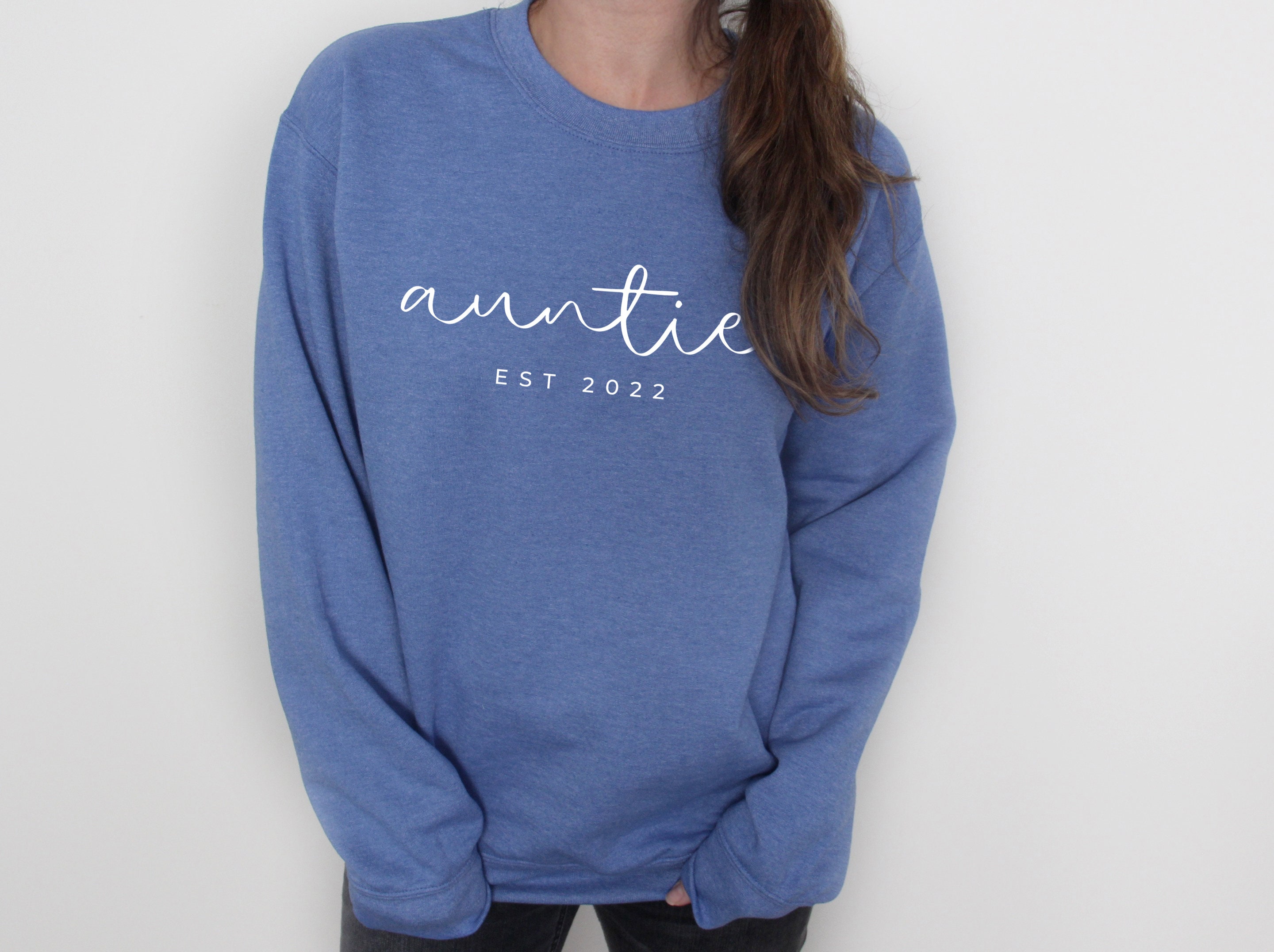 Personalized Auntie Est 2023 Sweatshirt Aunt Gift Auntie - Etsy