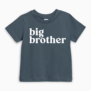 Organic Cotton Big brother Toddler Shirt, New Big Brother Shirt, Promoted To Big Brother, Sibling Pregnancy Announcement, Big Bro Gift