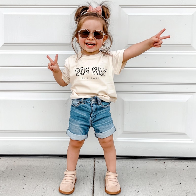 Big Sister To Be, Big Sister Announcement, Big Sister Shirt, Pregnancy Reveal Shirt, Big Sister Shirt, Sister Shirt bild 1