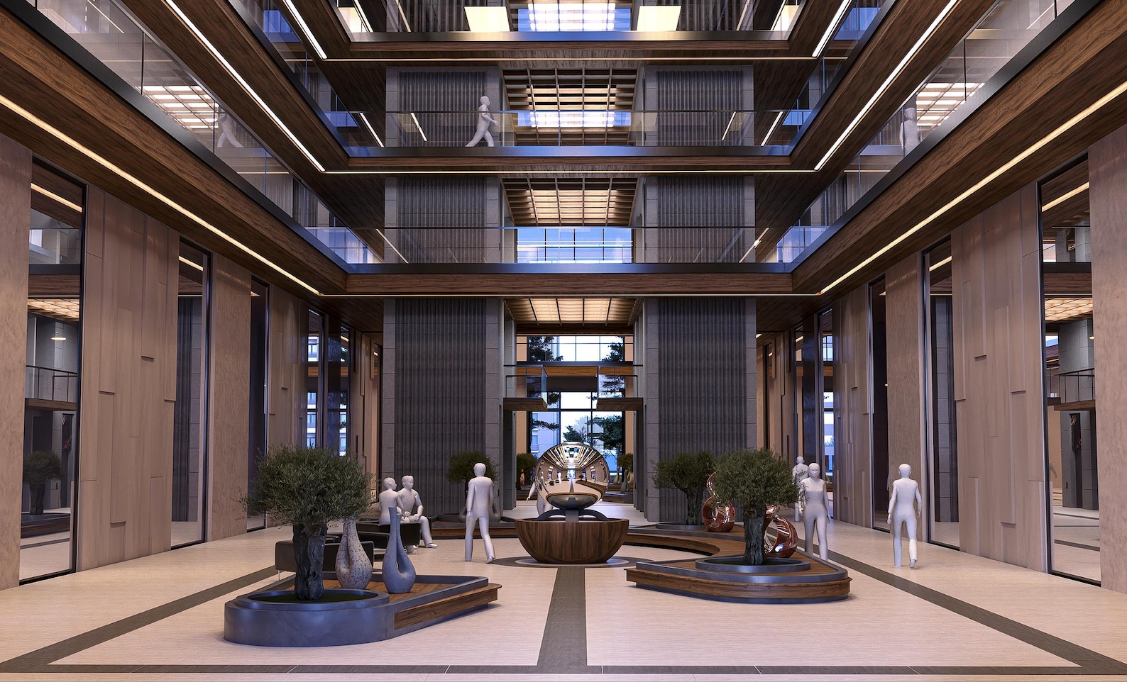 Modern Luxury Building - Mixed-use Areas - Shops and Apartments ...