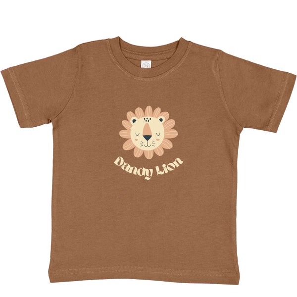 Dandy Lion Shirt - Toddler Shirt - Toddler Girl Shirt - Toddler Boy Shirt - Neutral Shirt - Kid Shirt - T-Shirt - Trendy Toddler Clothes -