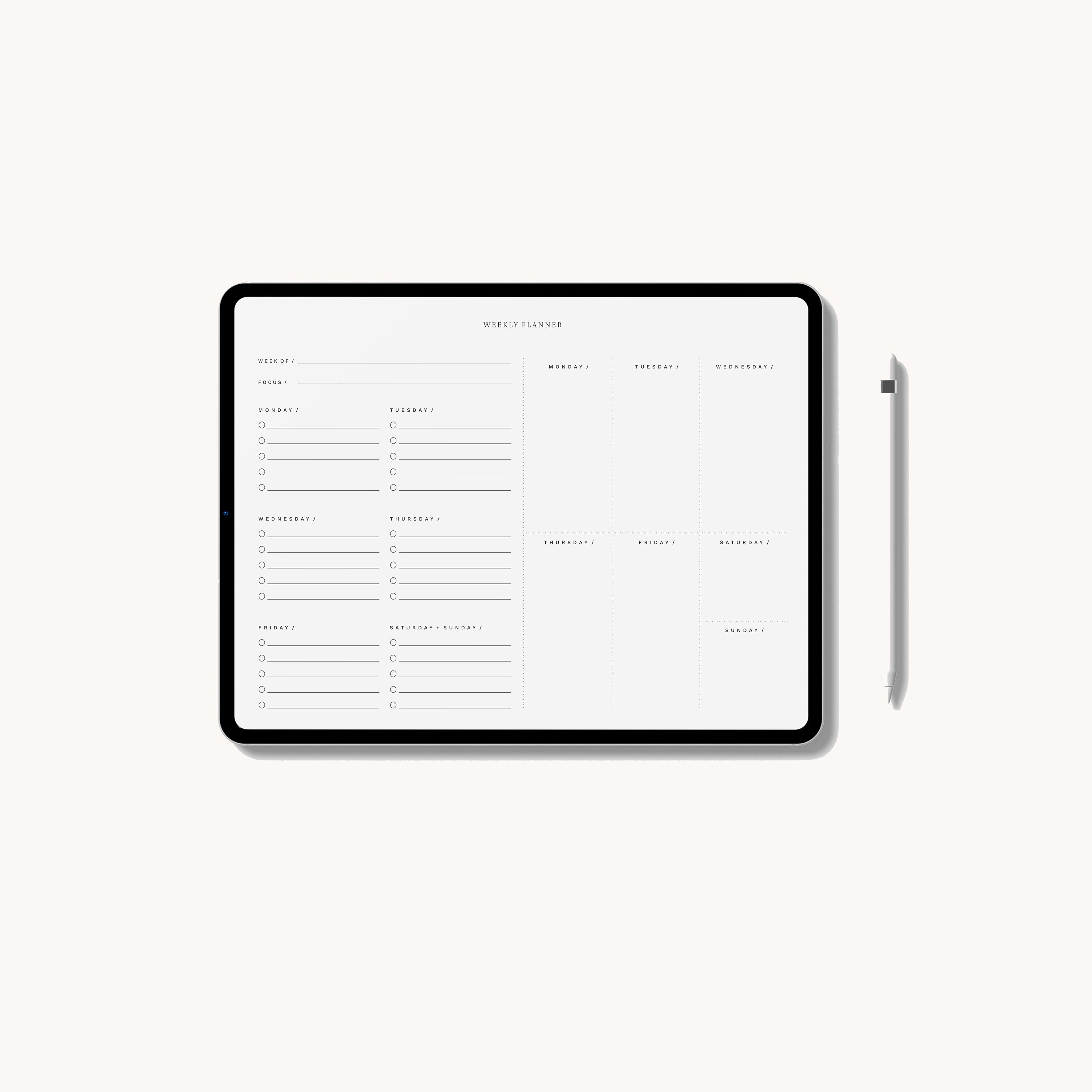 Weekly Planner Digital Planner Goodnotes Planner 2024 Etsy