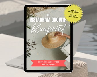 The Instagram Growth Blueprint | Digital | Digital Marketing Course | Faceless Marketing | Passive Income | Master Resell Rights | MRR | PLR