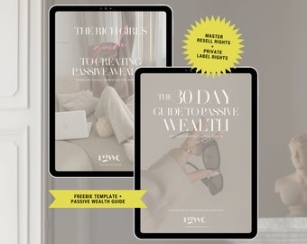 Passive Wealth Ebook + Freebie Bundle | Digital | Digital Marketing Ebook MRR | Faceless Marketing | Passive Income | Master Resell Rights