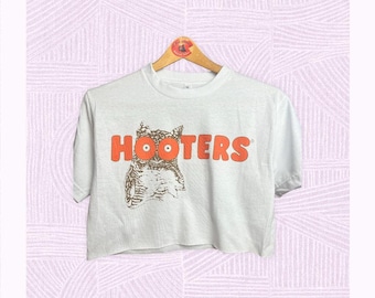 Hooters cropped top shirt