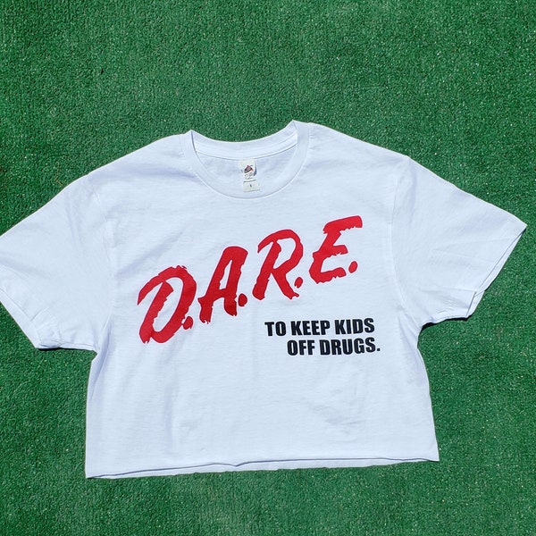 DARE cropped top shirt