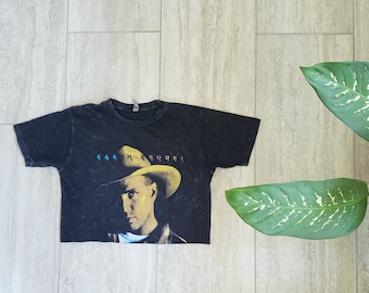 Camisa corta vaquera estilo vintage