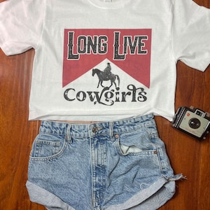 Cowgirls cropped top shirt