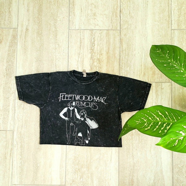 Fleetwood Mac Rumours cropped top shirt vintage Officially Licensed