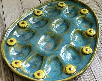 Half Dozen Decorative Deviled Egg Tray/Platter