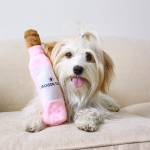 Jackson Tails Eco-Friendly Canadian Parody Plush Dog Toys - Made with Recycled Material & Biodegradable Packaging Jackson Triggs Wine