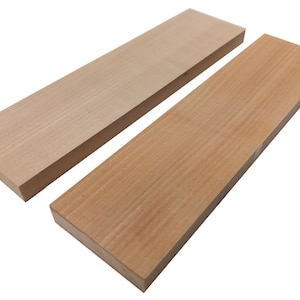 Griffschalen Elsbeere gehobelt, unbehandelt  0,9x4x15 cm. Bastelholz, Edelholz