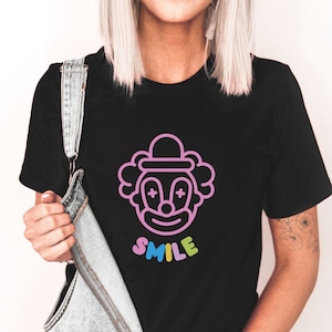 Clowncore Shirt Mall Goth Clothing Y2K Shirt Emo Shirt Kidcore Indie Clothes Anxiety Shirt Clown Shirt Decora Weirdcore Clown Aesthetic