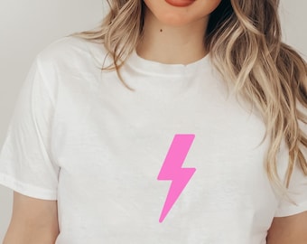 VSCO Shirt Lightning Bolt Shirt Y2K Shirt Preppy Clothes Trendy Clothes Aesthetic Clothes Indie Clothes Preppy Crewneck Preppy Aesthetic Y2K