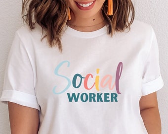 Social Worker Shirt Social Worker Social Worker Gift School Social Work Social Work Therapist Shirt Social Work Shirt Counselor Shirt