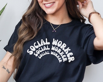 Social Worker Shirt Social Worker Social Worker Gift School Social Work Social Work Therapist Shirt Social Work Shirt Counselor Shirt