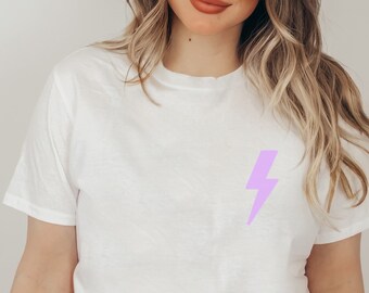 VSCO Shirt Lightning Bolt Shirt Y2K Shirt Preppy Clothes Trendy Clothes Aesthetic Clothes Indie Clothes Preppy Crewneck Preppy Aesthetic Y2K