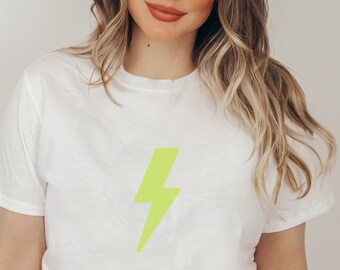 VSCO Shirt Lightning Bolt Shirt Y2K Shirt Preppy Clothes Trendy Clothes Aesthetic Clothes Indie Clothes Preppy Crewneck Preppy Aesthetic Y2K