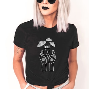 333 Angel Number Numerology Angel Numbers Angel Aesthetic Mystical Shirt Angel Shirt Celestial Shirt Good Energy Shirt Evil Eye Shirt