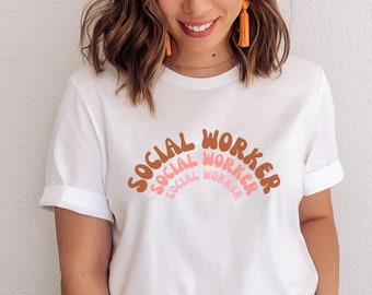 Social Worker Shirt Social Worker Social Worker Gift School Social Work Social Work Therapist Shirt Social Work Shirt Counselor Shirt