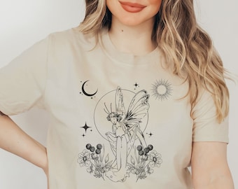Grunge Fairycore Fairycore Clothes Cottagecore Sweater Cottagecore Clothing Mushroom Shirt Fairy Shirt Butterfly Tshirt Witchy Shirt
