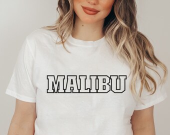 Malibu Shirt VSCO Shirt Preppy Clothes Los Angeles Shirt California Shirt LA Shirt Oversized T Shirts Teen Girl Shirt Y2K Shirt Coconut Girl