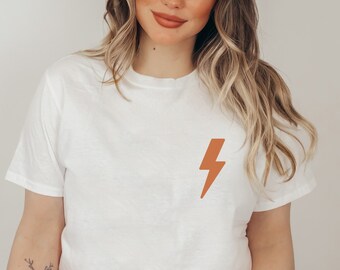 VSCO Shirt Lightning Bolt Shirt Y2K Shirt Preppy Clothes Trendy Clothes Aesthetic Clothes Indie Clothes Preppy Crewneck Preppy Aesthetic Y2K
