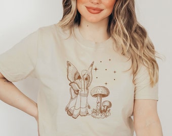 Grunge Fairycore Fairycore Clothes Cottagecore Sweater Cottagecore Clothing Mushroom Shirt Fairy Shirt Butterfly Tshirt Witchy Shirt