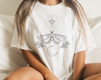 Evil Eye Shirt All Seeing Eye Mystical Shirt Celestial Shirt Indie T Shirt Witchy Clothes Witchy Stuff Occult Shirt Witch Clothes