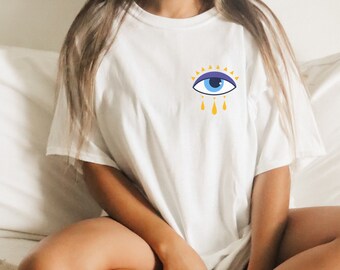 Evil Eye Shirt All Seeing Eye Mystical Shirt Celestial Shirt Indie T Shirt Witchy Clothes Witchy Stuff Occult Shirt Witch Clothes