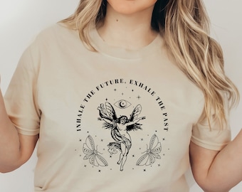 Grunge Fairycore Fairycore Clothes Cottagecore Sweater Cottagecore Clothing Mushroom Shirt Fairy Shirt Butterfly Tshirt Witchy Shirt