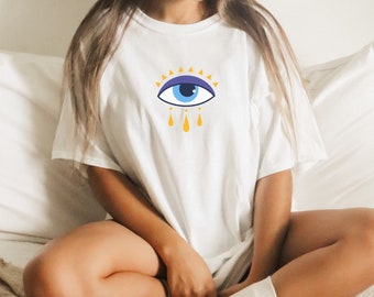 Evil Eye Shirt All Seeing Eye Mystical Shirt Celestial Shirt Indie T Shirt Witchy Clothes Witchy Stuff Occult Shirt Witch Clothes