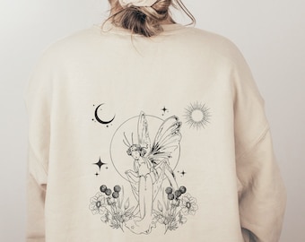 Grunge Fairycore Fairycore Clothes Cottagecore Sweater Cottagecore Clothing Mushroom Shirt Fairy Shirt Butterfly Tshirt Witchy Shirt