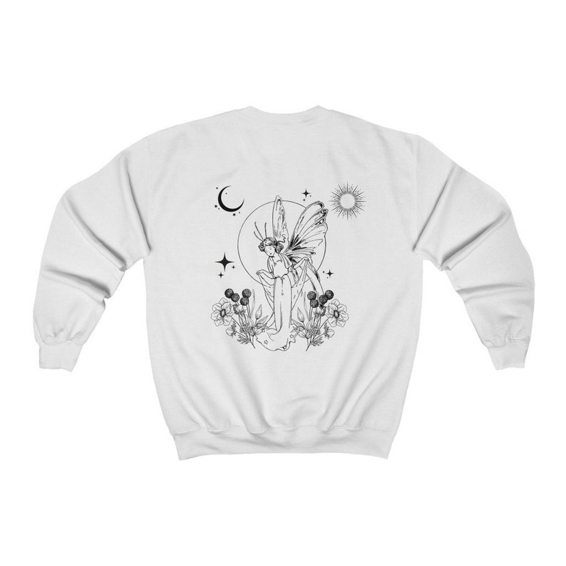 Grunge Fairycore Fairycore Clothes Cottagecore Sweater Cottagecore Clothing Mushroom Shirt Fairy Shirt Butterfly Tshirt Witchy Shirt image 3