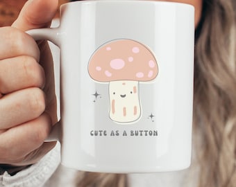 Mushroom Mug  Cottagecore Mug Mushroom Mugs Magic Mushroom Cup Plant Mug Amanita Mushroom Aesthetic Mugs Goblincore MugWhite Ceramic Mug