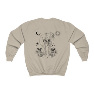 Grunge Fairycore Fairycore Clothes Cottagecore Sweater Cottagecore Clothing Mushroom Shirt Fairy Shirt Butterfly Tshirt Witchy Shirt image 2